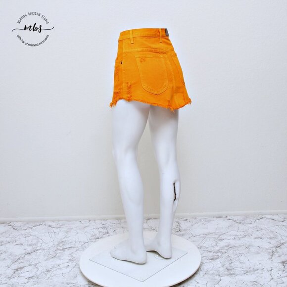 Carmar Beatrice Distressed Frayed Hem Mini Skirt - Picture 3 of 9